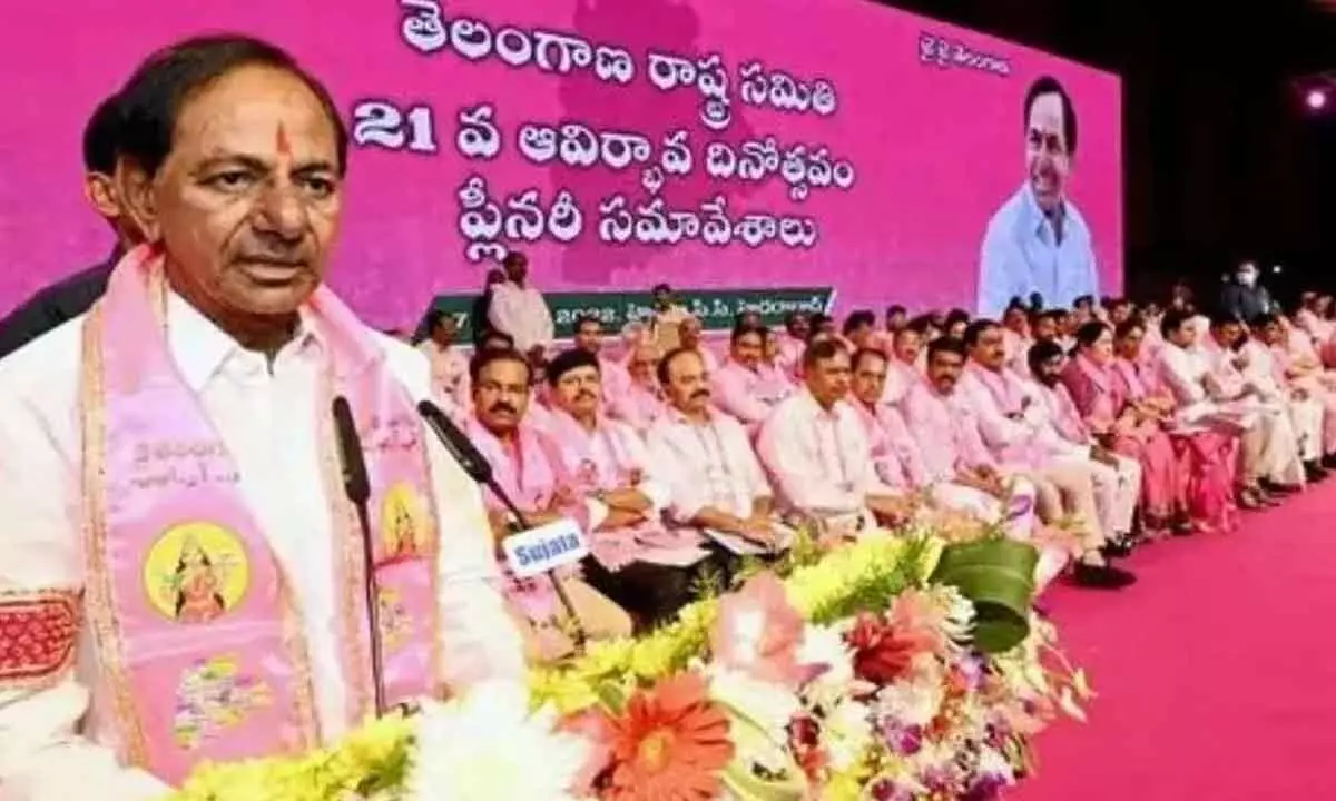 KCR holding ire at Modi to fire it on formation day