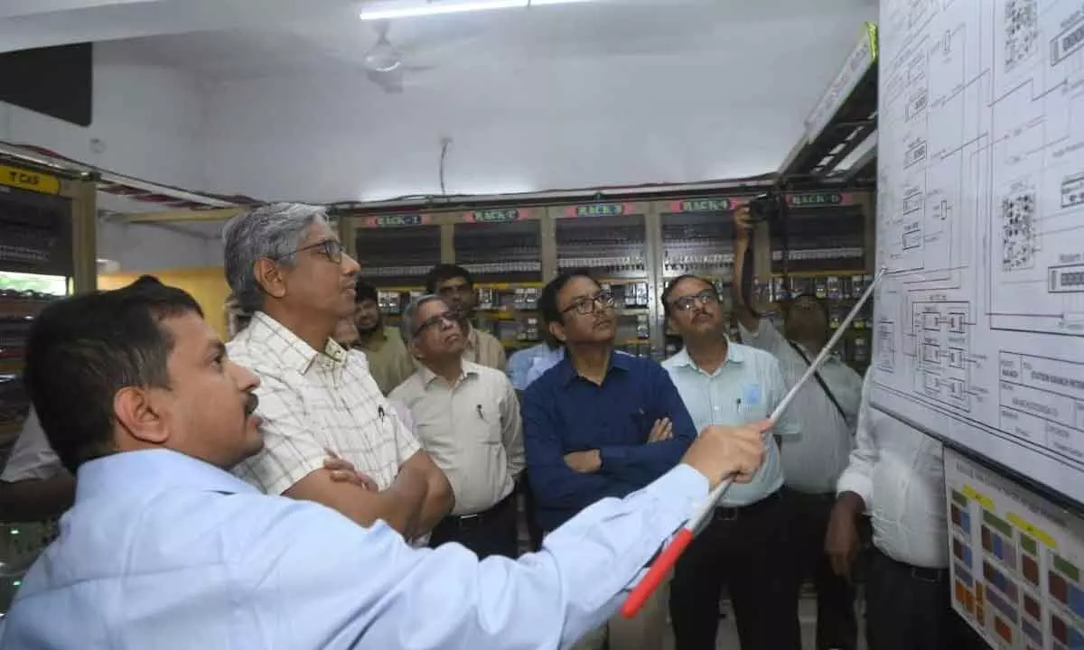 Railway Board chief Anil Kumar Lahoti inspects Kavach system