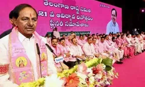 KCR holding ire at Modi to fire it on formation day