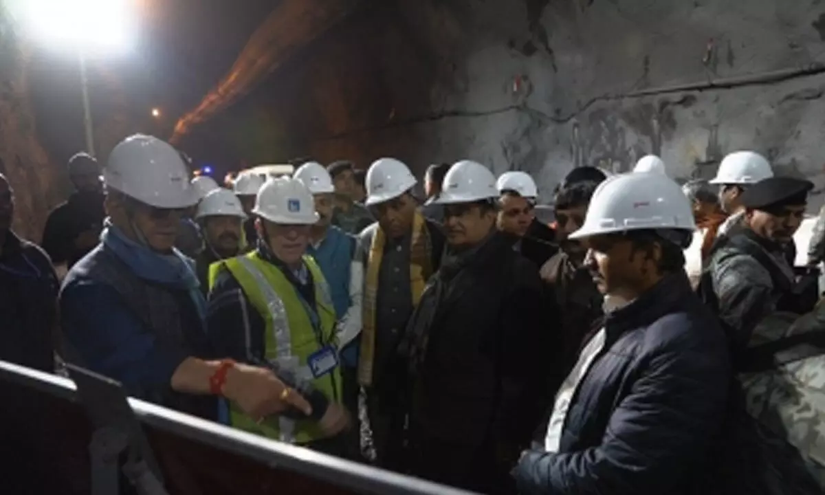 Nitin Gadkari inspects Zojila Tunnel to establish all weather connectivity for Ladakh