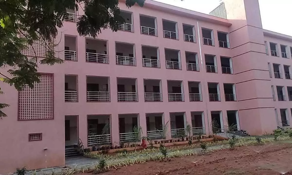 The newly-constructed academic block at Andhra Loyola College in Vijayawada