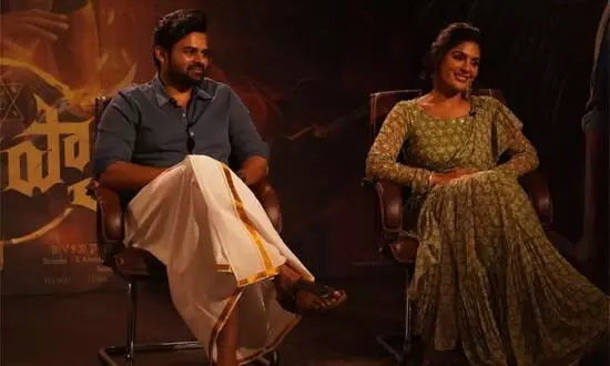 Sai Dharam Tej and Samyuktha Begin Aggressive Promotions for Virupaksha