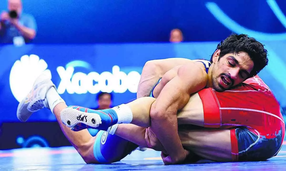 Wrestler Aman Sehrawat clinches gold at Asian Cship