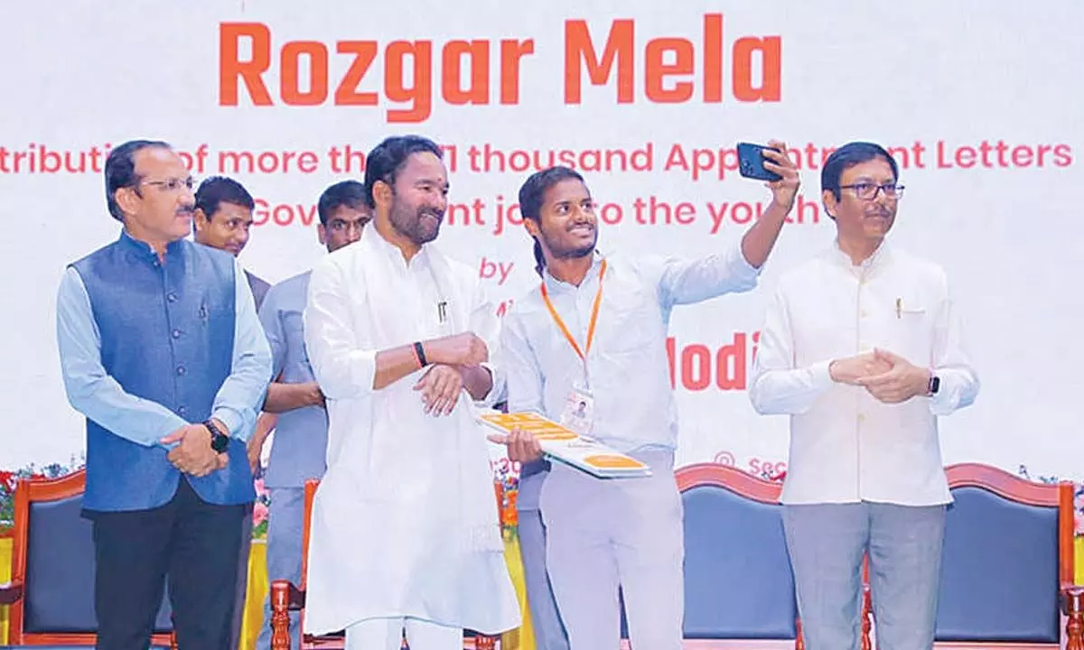 4th phase of Rozgar Mela: Kishan Reddy hands over appointment letters to new recruits