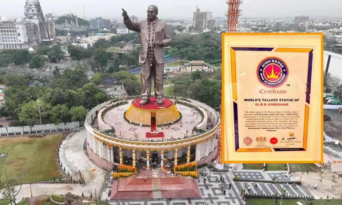 Hyderabad: Dr Ambedkars statue makes it to Book of World Records