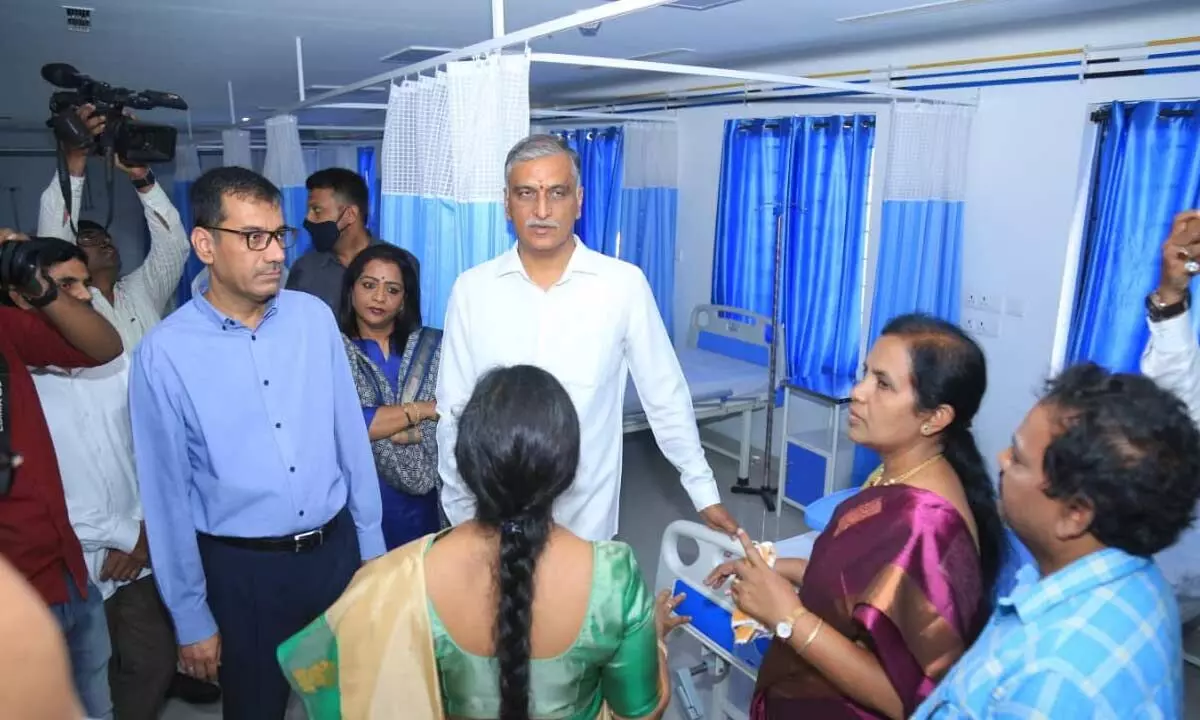 Harish Rao inaugurates Oncology block at MNJ cancer institute