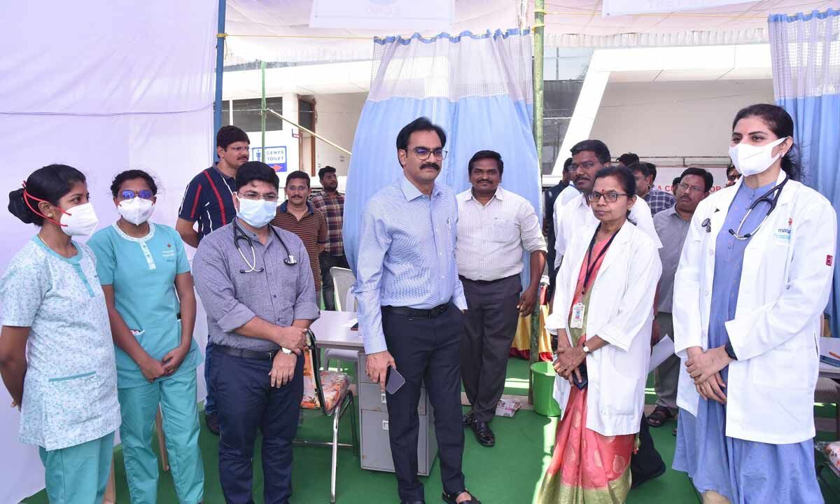 Guntur: 2-day health checkup held for government employees