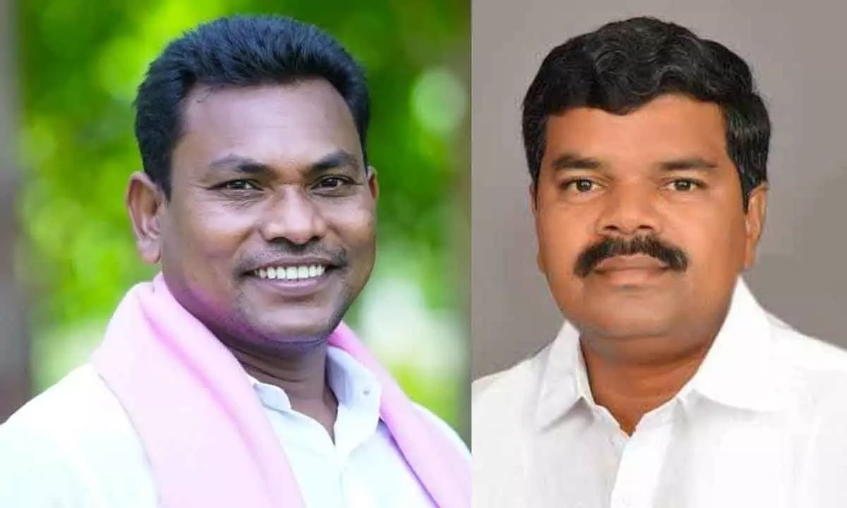 BRS MLA Rega Kantha Rao and former MLA Payam Venkateswarlu