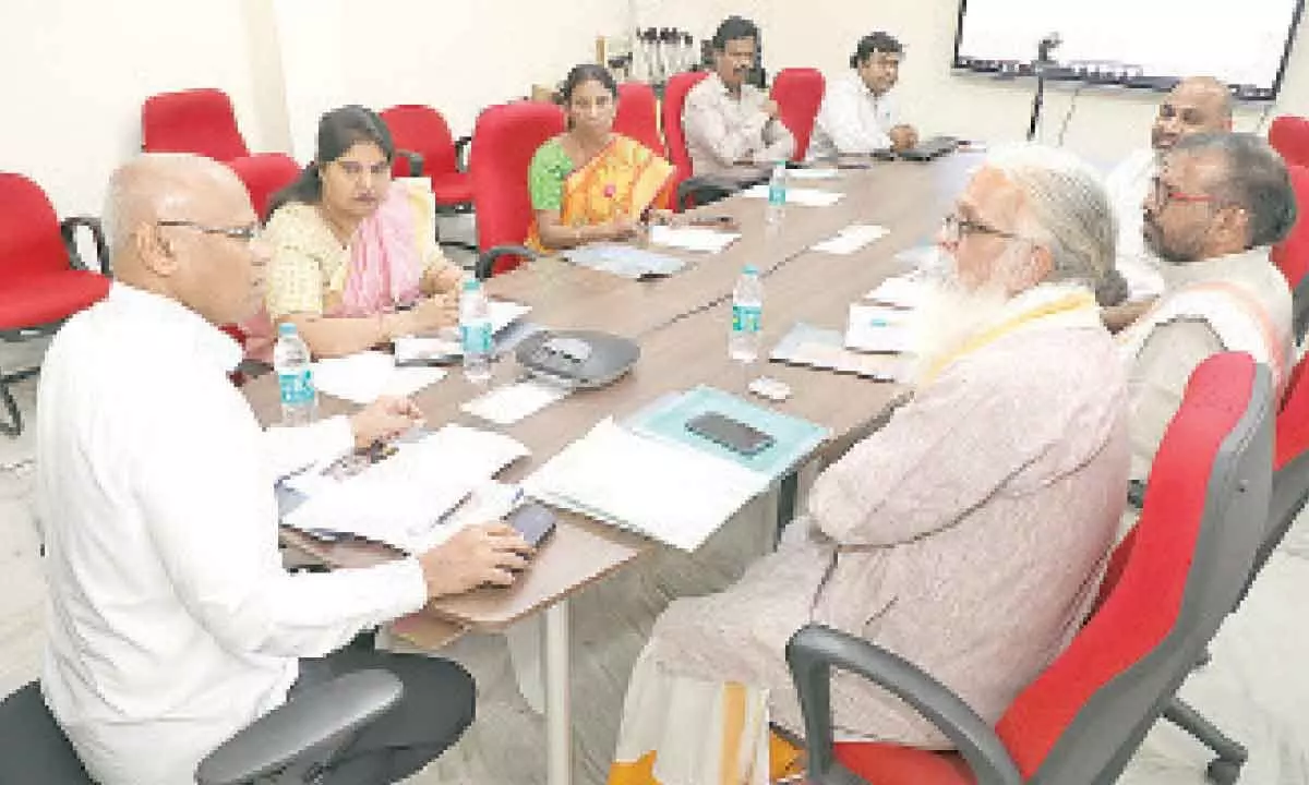 Focus on manuscripts preservation, TTD EO AV Dharma Reddy tells officials