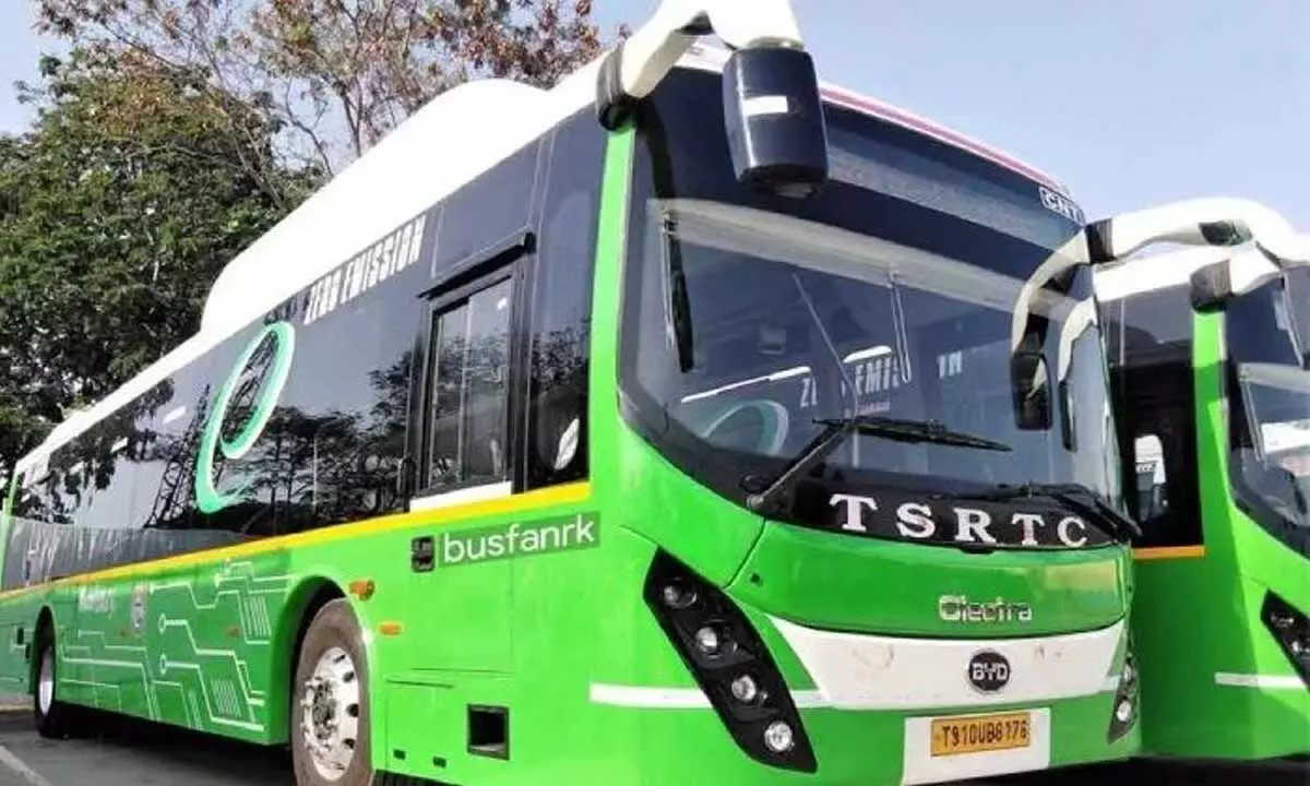 TSRTC all set to launch electric AC buses