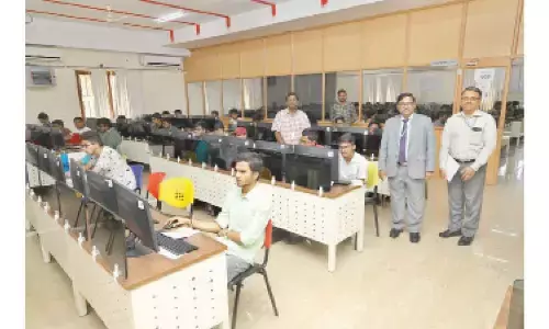 Inavolu: Entrance test for admissions begins at VIT-AP University campus