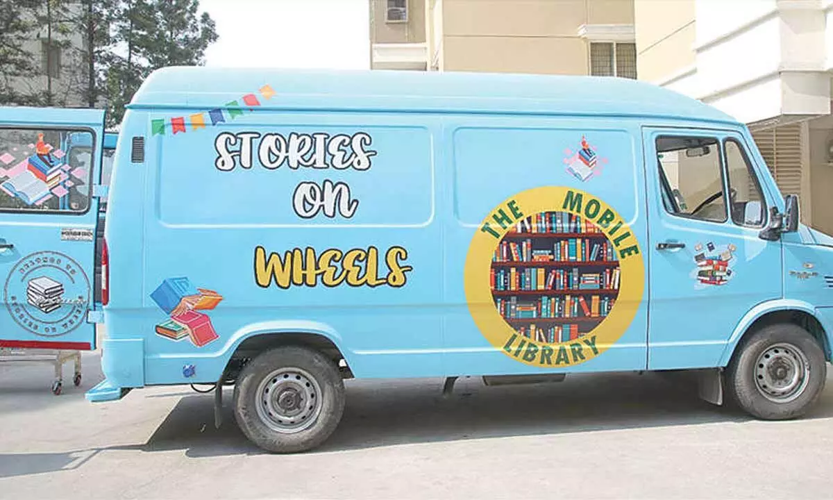 Mobile library project aims to empower students of govt schools across Telangana