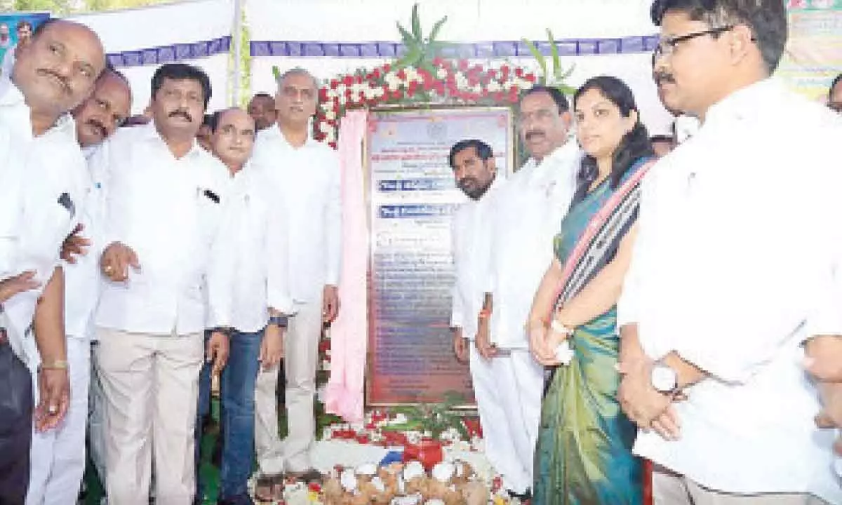 Foundation laid for 100-bed hospital in Choutuppal