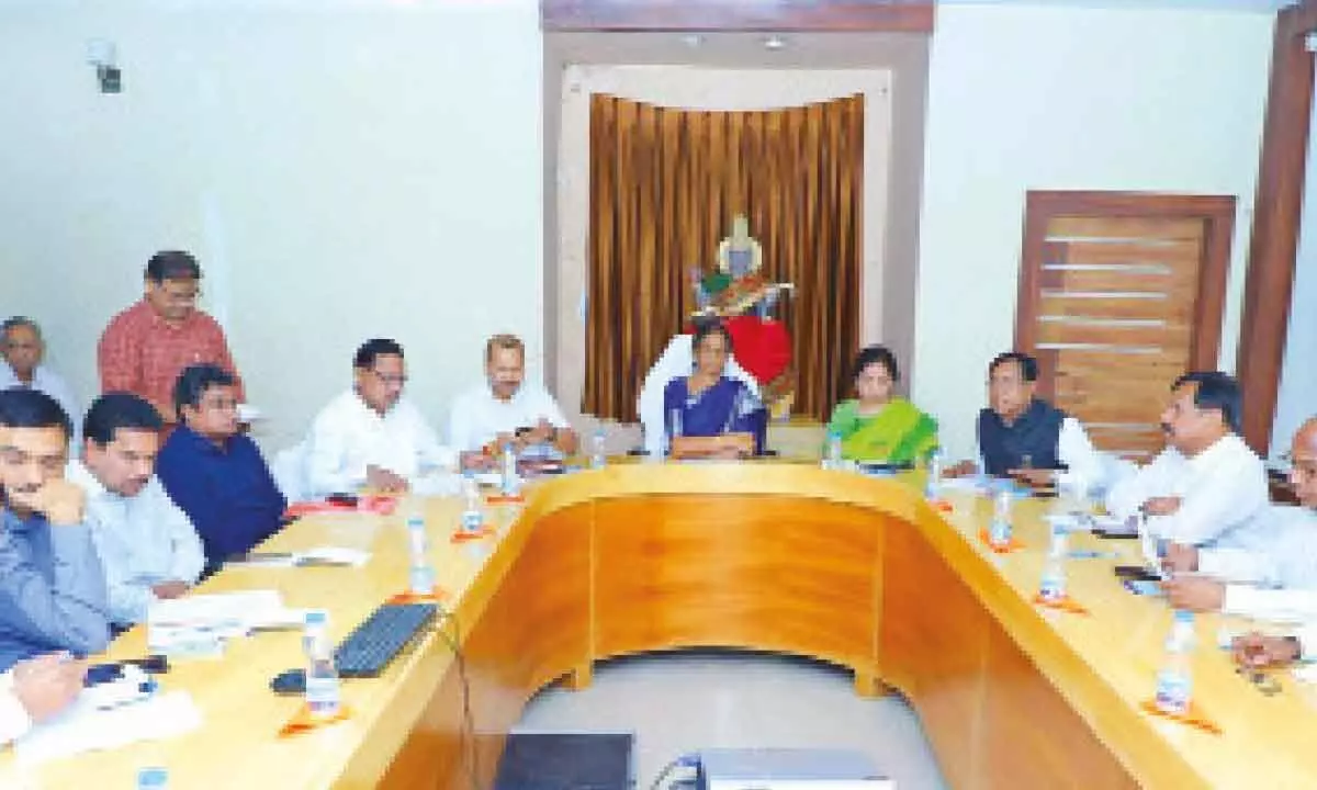 Hyderabad: Education Minister Sabitha Indra Reddy reviews conduct of TSCETs