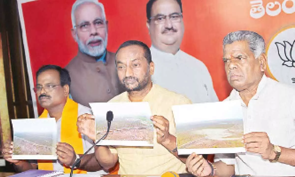 Hyderabad: BJP MLA Raghunandan Rao accuses minister of land grab