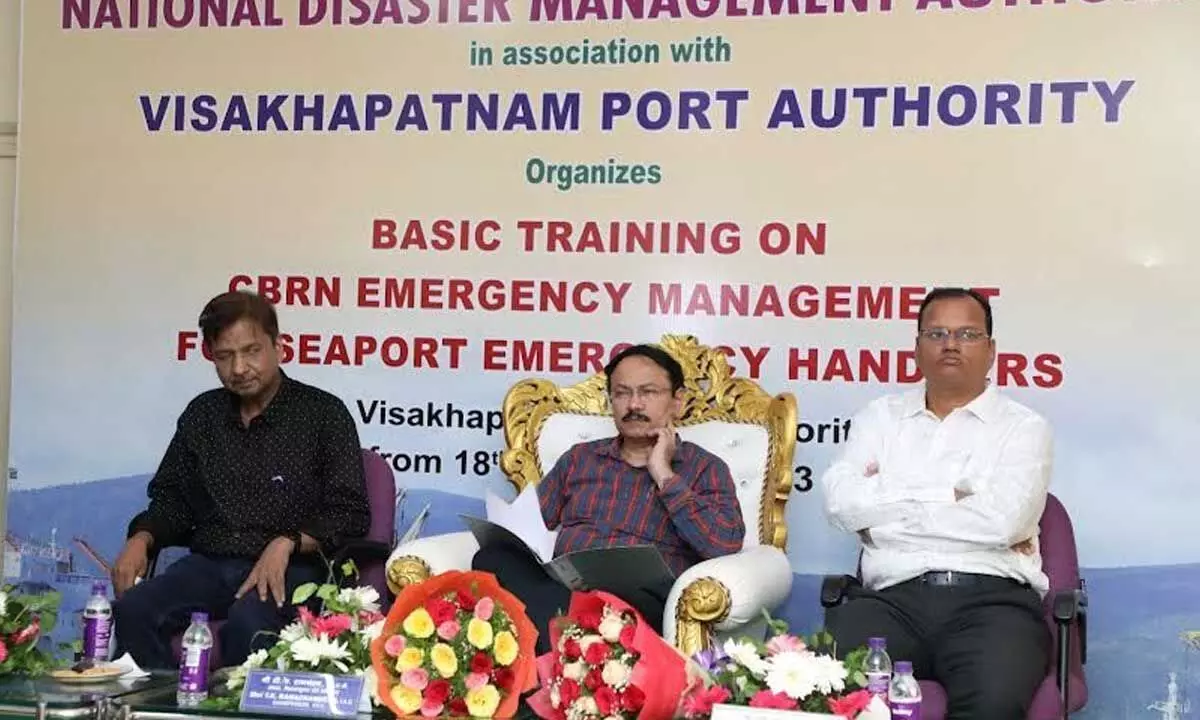 VPA Chairman TK Ramachandran at the inaugural of the workshop in Visakhapatnam on Tuesday