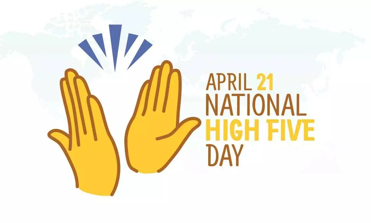 PHOTOS: National High-Five Day April 19