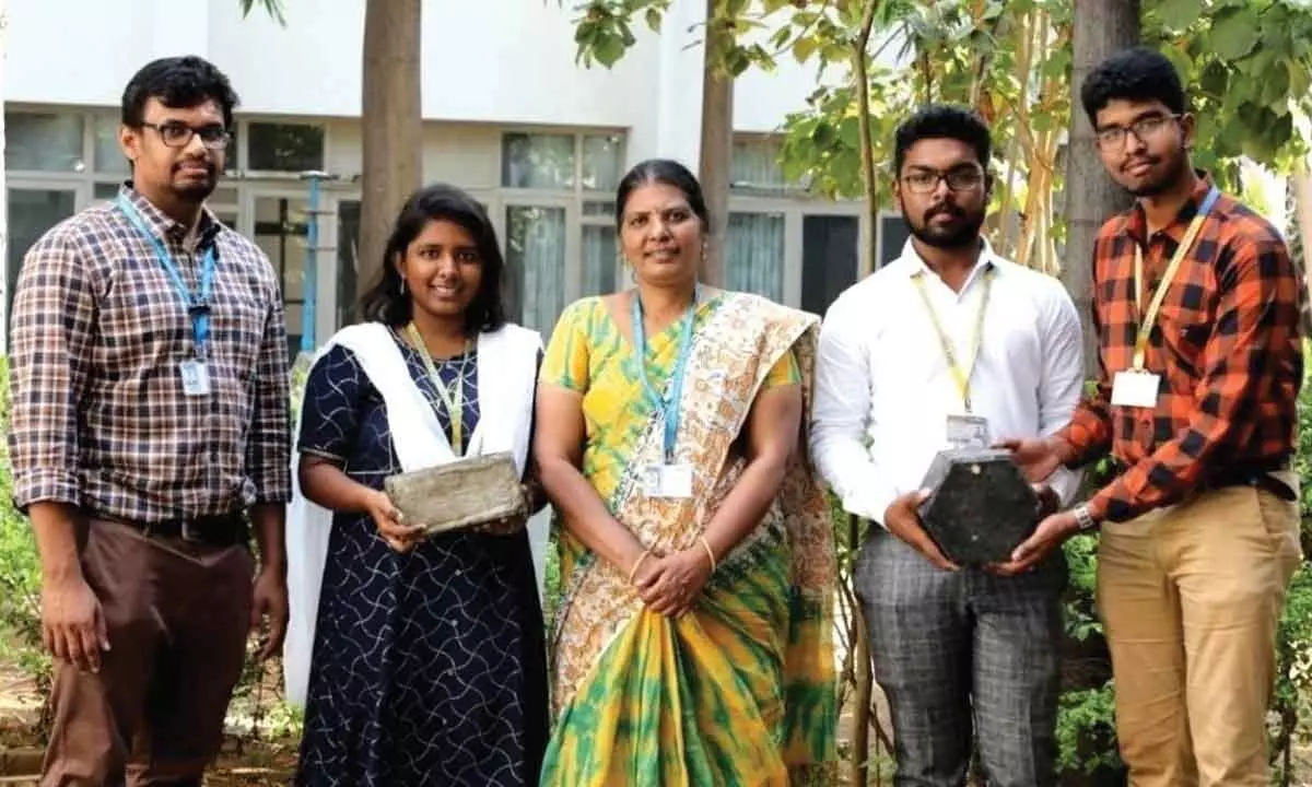 Students turn PPE waste into eco-friendly bricks sans cement