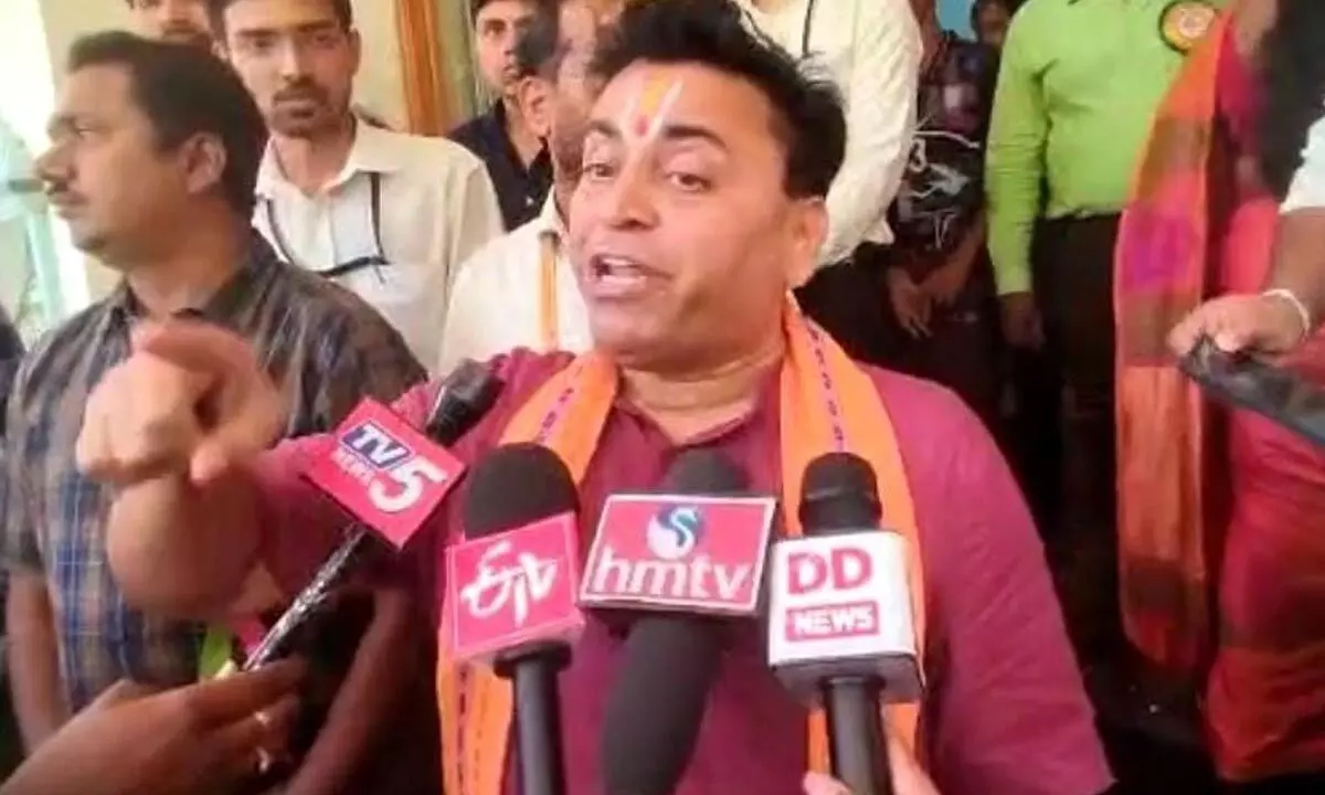 BJP national secretary Sunil Deodhar speaking to media in  Tirupati on Wednesday