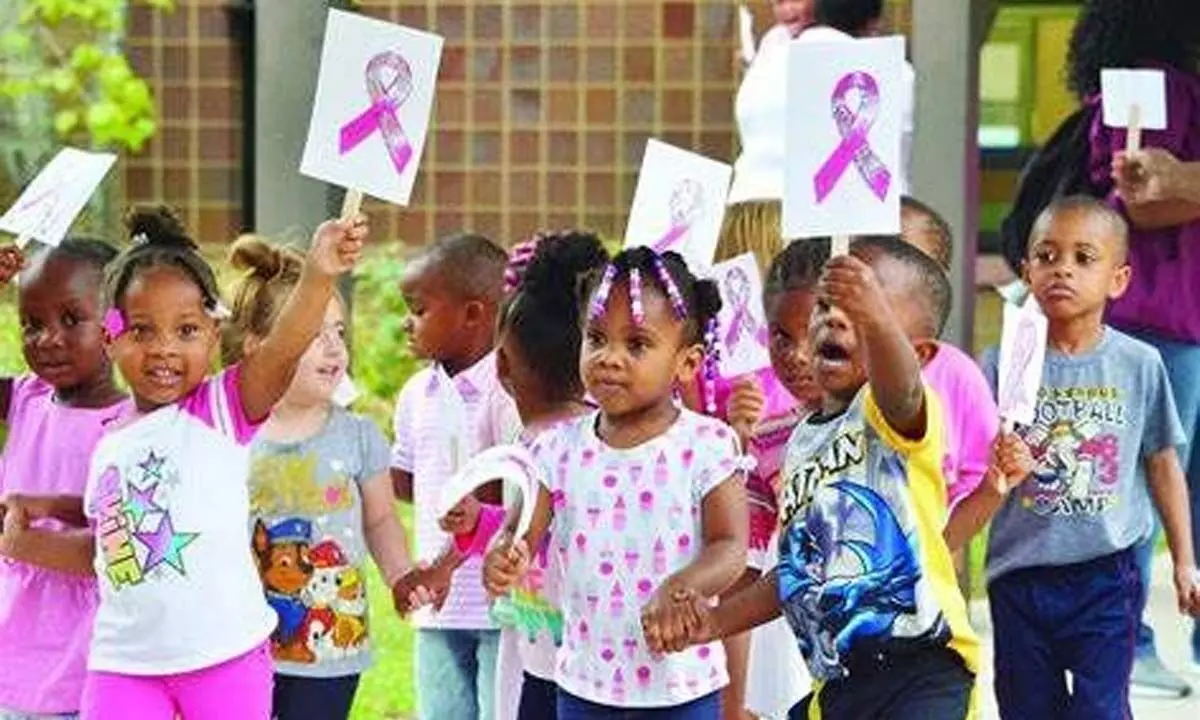 When children get affected by breast cancer, the malignant (Cancer) cells form in the tissues of the breast.