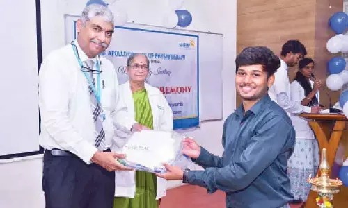 Chittoor: White coat ceremony held at Apollo Physiotherapy College