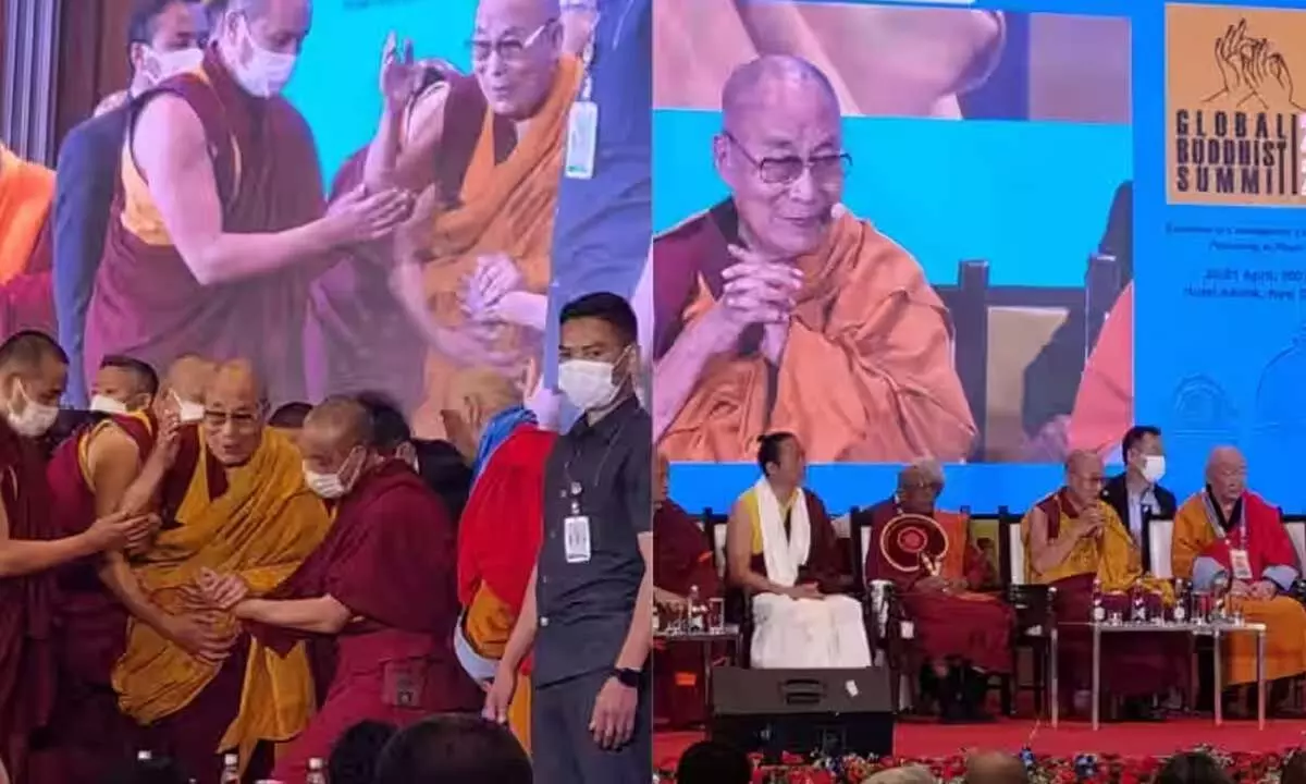 Dalai Lama Attends The India-Hosted World Buddhist Summit