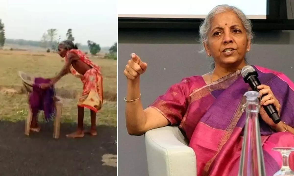Be humane: Sitharaman to SBI after video of old barefoot woman going to collect pension