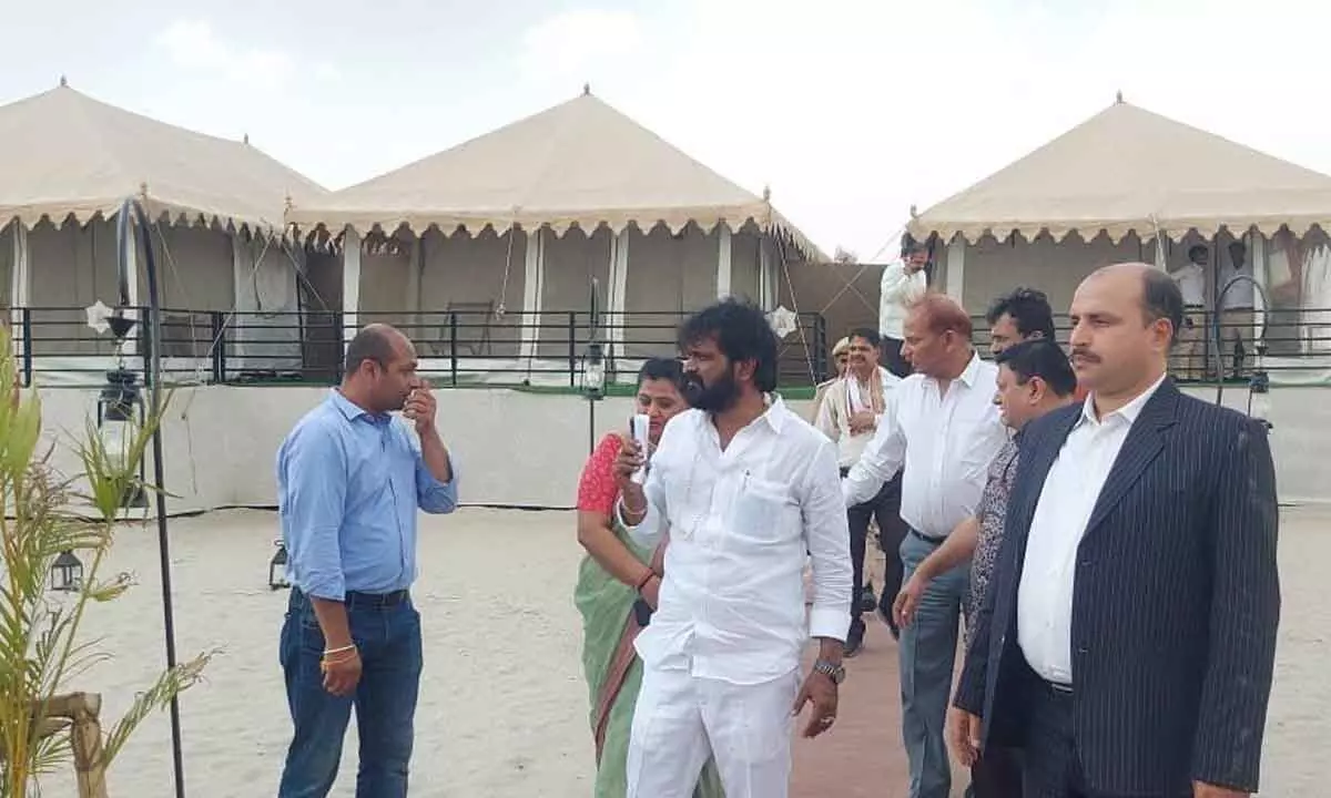 Hyderabad: Tent City in the State on the lines of Varanasi Uttar Pradesh Tourism Minister V Srinivas Goud