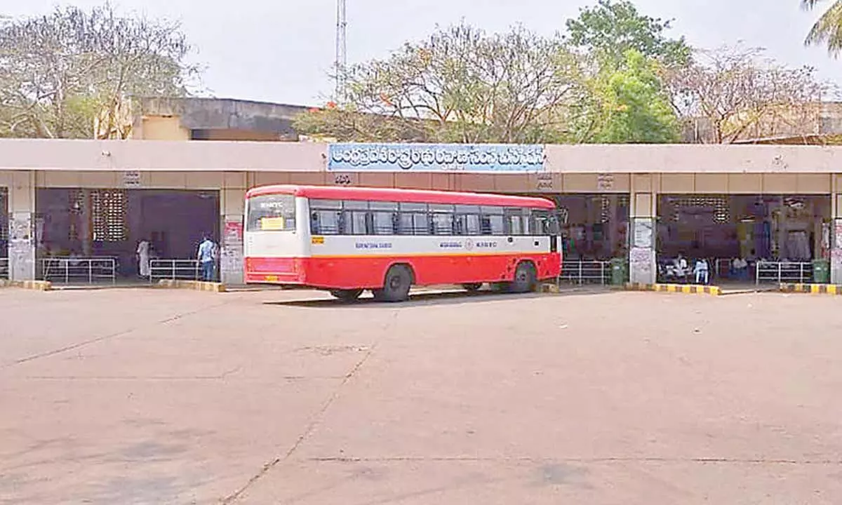 A view of Puttur bus station in Tirupati district