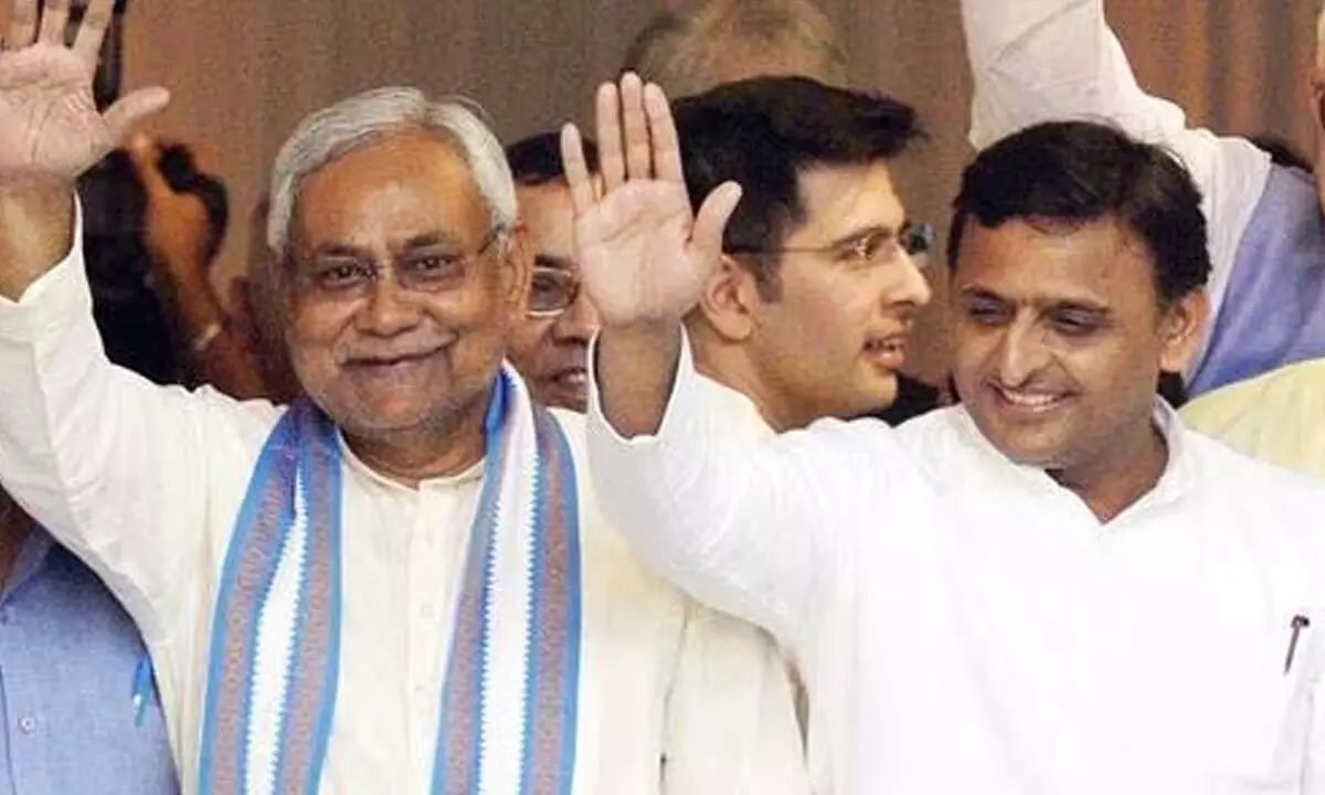 A Wide Coalition Against BJP Is Being Discussed As Nitish Kumar Meets Akhilesh Yadav
