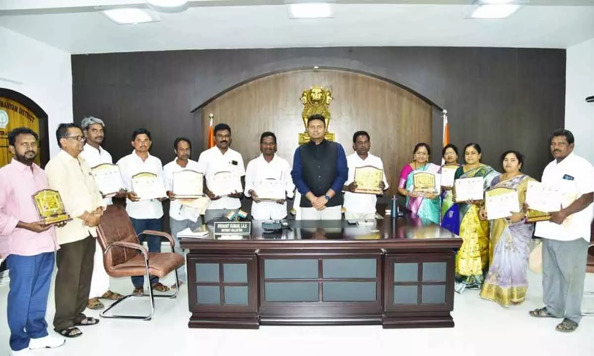 Parvathipuram: 14 village panchayats bag awards in Manyam district