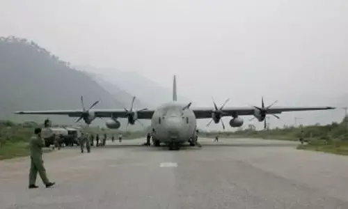 Air Force C-130J aircraft positioned in Jeddah