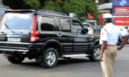 Hyderabad: Tinted-glass vehicles, illegal sirens under city police glare