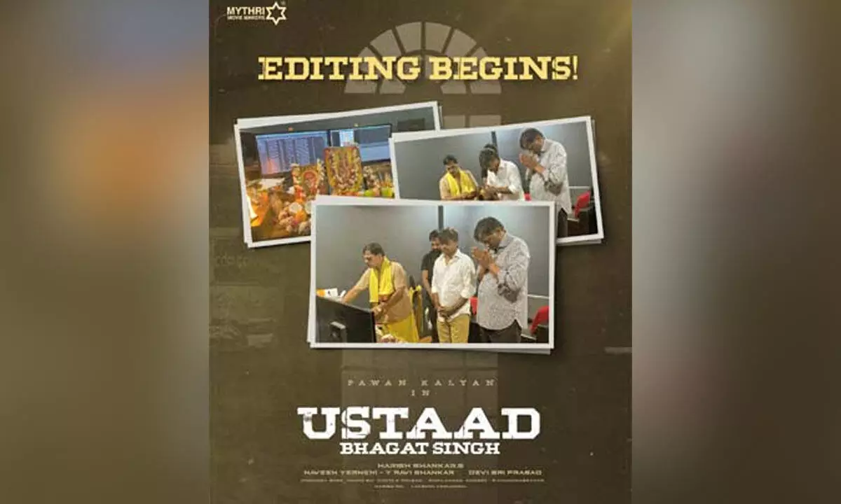 Pawan Kalyan’s Ustaad Bhagat Singh’s Editing Works Begin