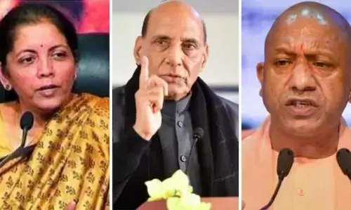 Nirmala Sitharaman, Rajnath Singh and Yogi Adityanath