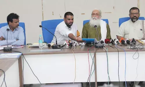 TTD’s SV Vedic University Vice-Chancellor Rani Sadasiva Murthy speaking to the media  in Tirupati on Wednesday