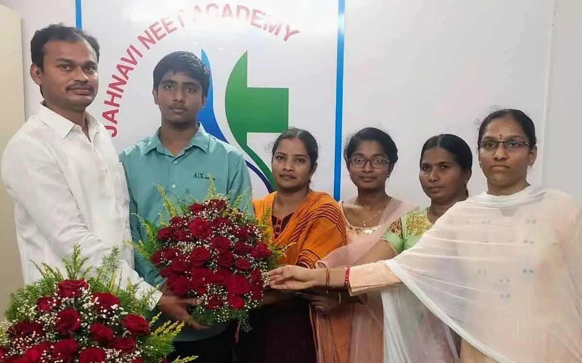 Ongole: Jahnavi Academy students score good in Inter exams