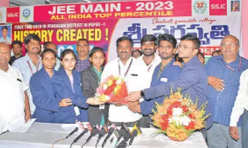 Ongole: Sri Saraswathi students achieve state ranks in Inter exams