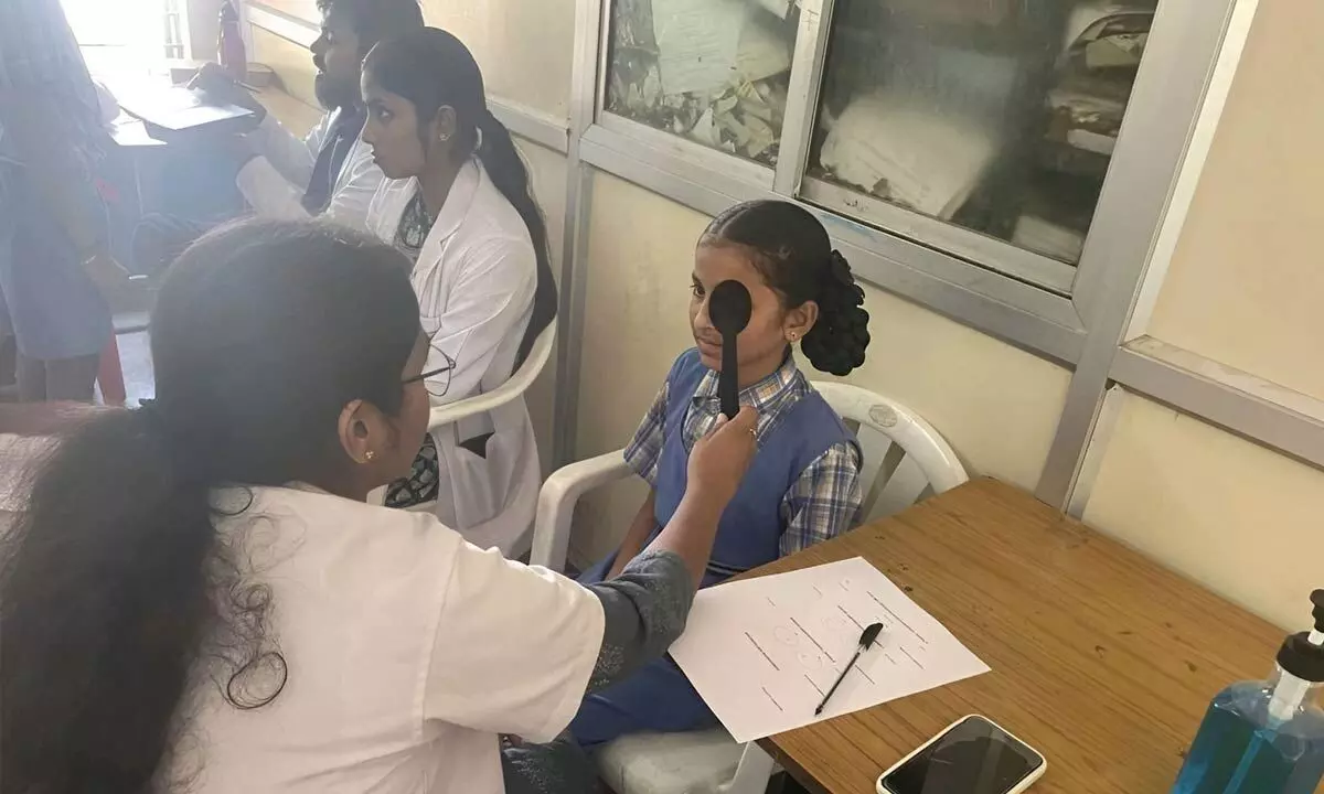 Vision screening camp for students organised