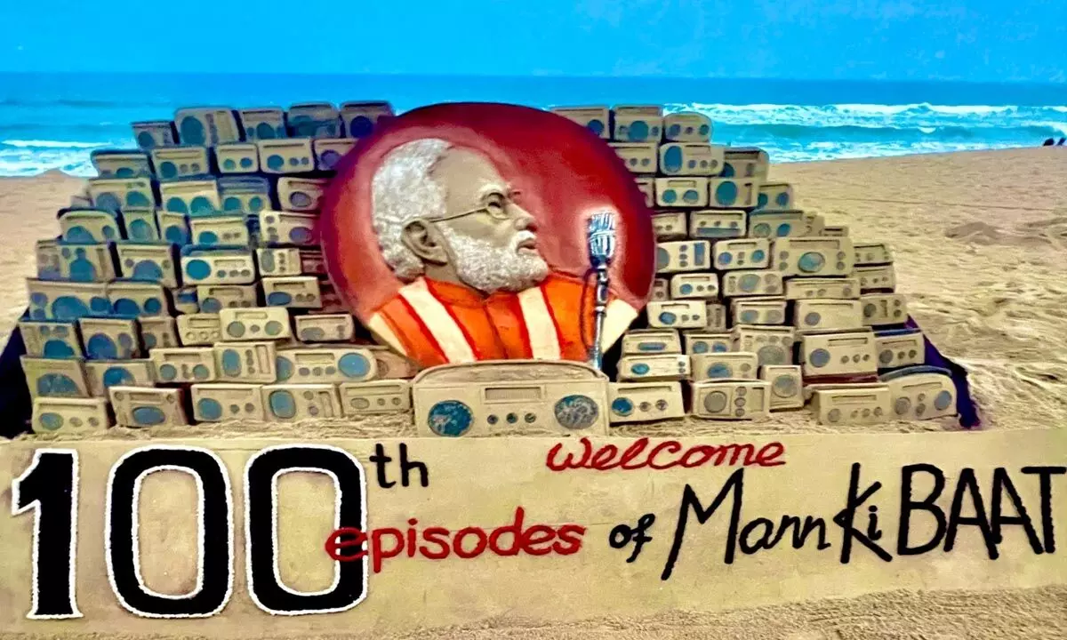 100 sand radios made for 100th episode of PMs Mann Ki Baat