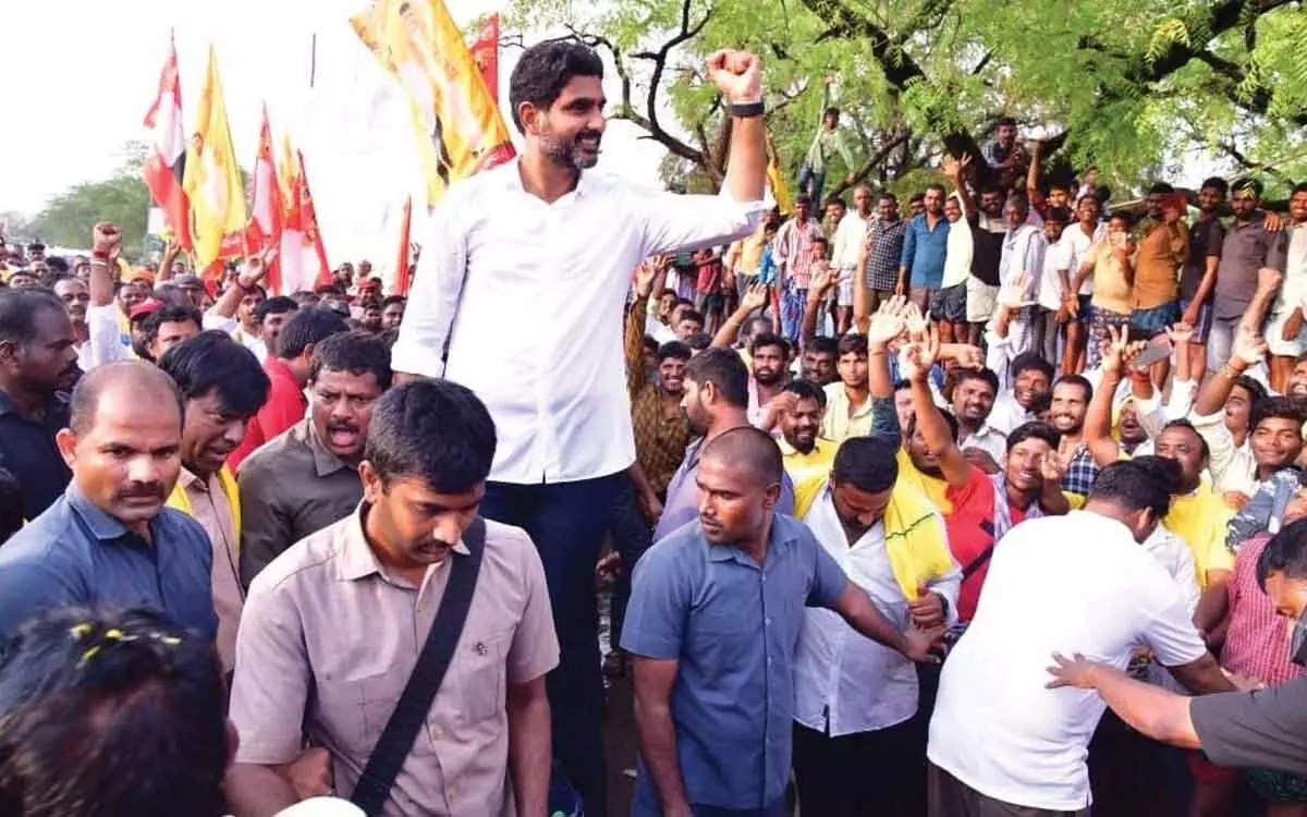 Kurnool: Nara Lokesh flays YSRCP government for diverting SC Sub-Plan funds