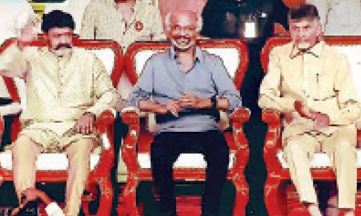 Vijayawada: N Chandrababu Naidu wants Y. S. Jagan Mohan Reddy to apologise to Rajinikanth