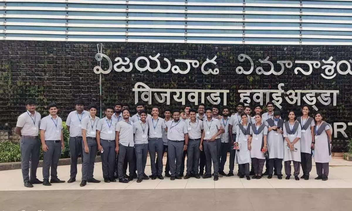 Andhra Loyola College final year BBA-Aviation students