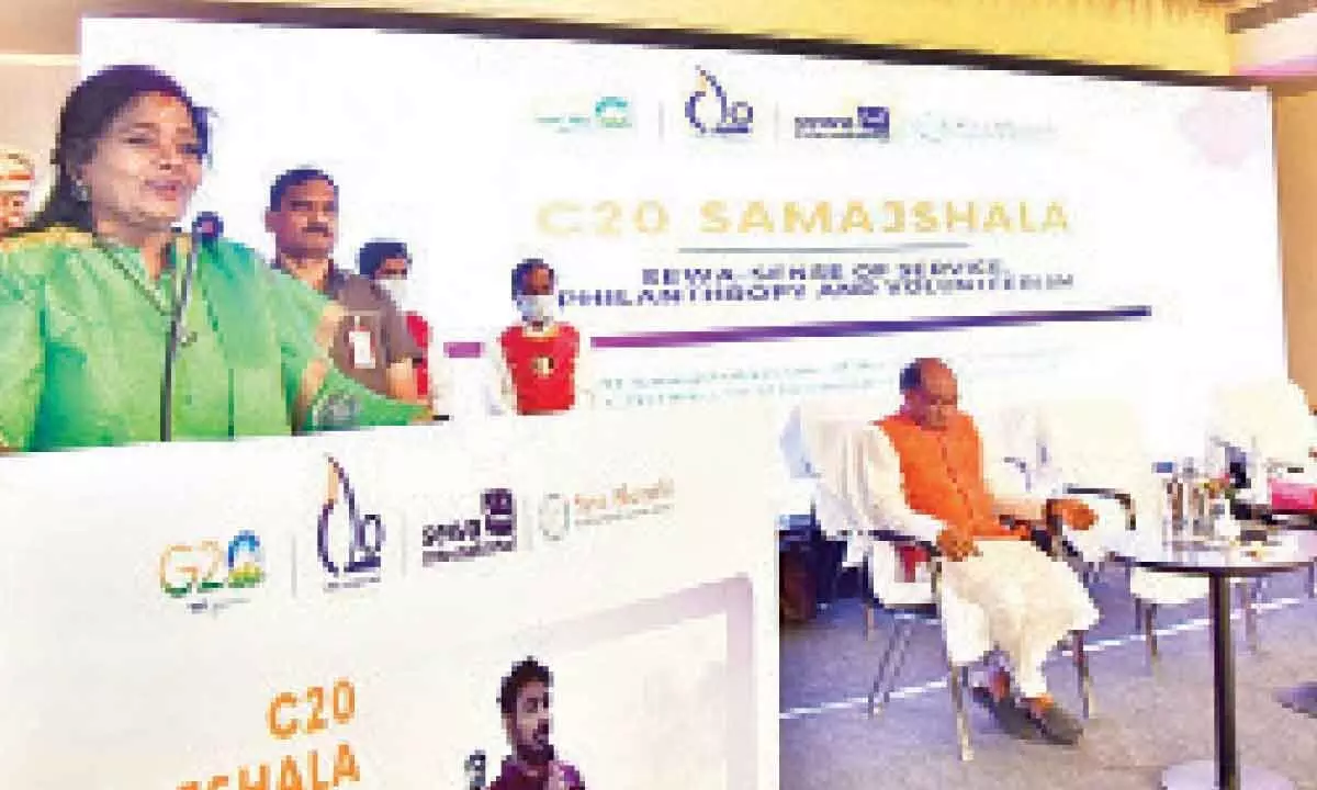 Hyderabad: GUV attends C20 Samajshala Summit