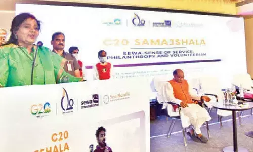 Hyderabad: GUV attends C20 Samajshala Summit