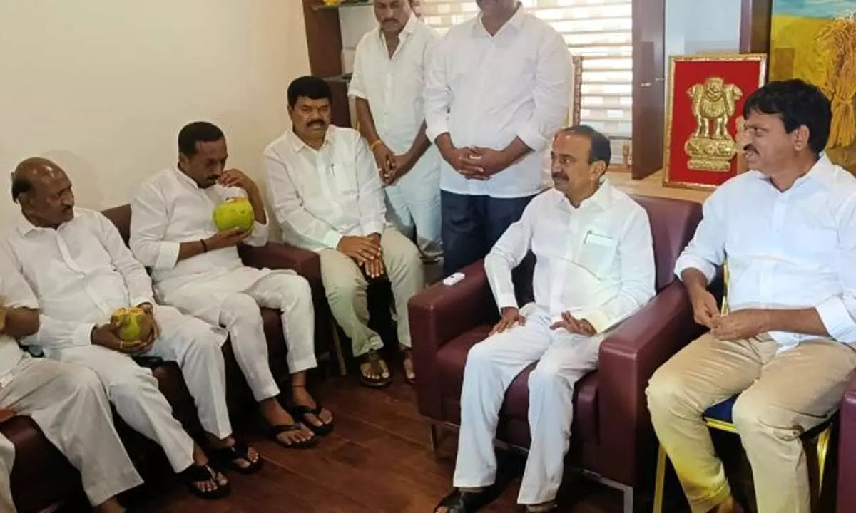 BJP leaders meet former Khammam MP Ponguleti Srinivasa Reddy