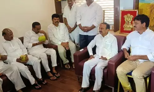 BJP leaders meet former Khammam MP Ponguleti Srinivasa Reddy