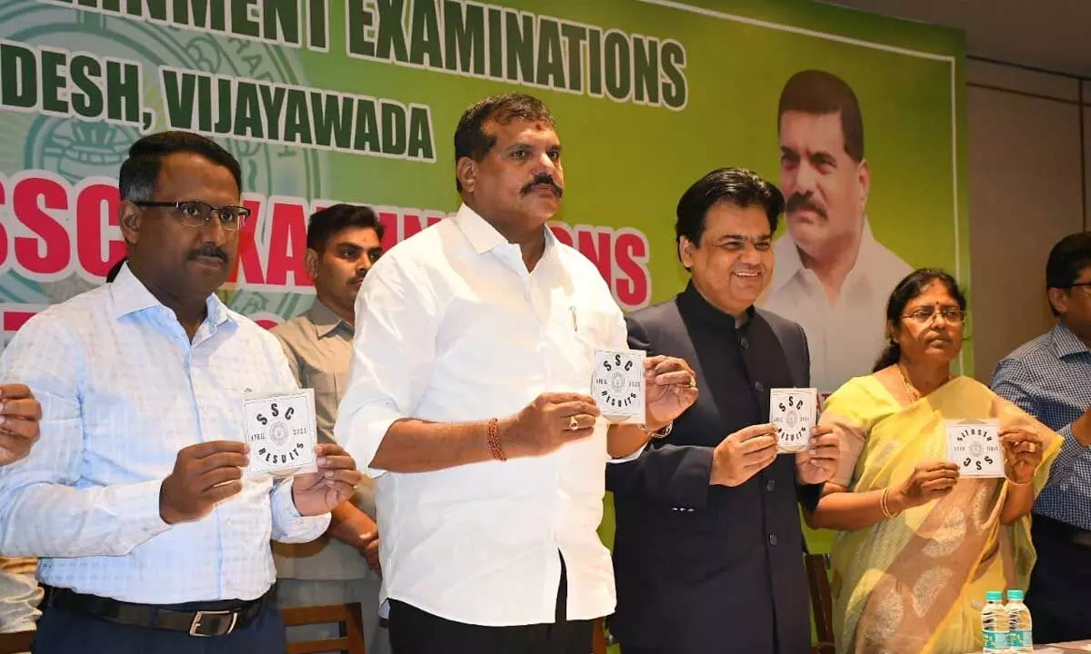 Education Minister Botsa Satyanarayana has released the AP 10th class exam results.