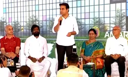 KTR inaugurates IT Corridor in Mahbubnagar and lays foundation stone for Amara Raja Lithium Battery Company