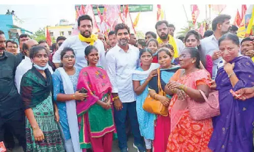 Kurnool: Nara Lokesh alleges grabbing of minorities’ properties